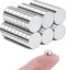 SMARTAKE 45 Pcs Refrigerator Magnets, 6x2mm Small Round Neodymium Office Magnets for Home, Kitchen, School (Silver)