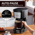 12-Cup Filter,Programmable Drip Coffee Maker with Reusable Clock,Auto Brew,Water Window,Keep Hot Plate,Glass