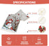 13x108 Inch Christmas Red Bird Branch Table Runner Snowman Cardinal Burlap Table Runners, Winter Xmas Seasonal Coffee