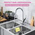 2 Linemoon Sponge Holder for Kitchen Sink Caddy with Suction Cups, Efficient Sponge Caddy for Kitchen Storage