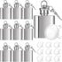 10 Pcs Mini Keychain Flask, 1oz Stainless Steel Hidden Flask for Men Women Groomsmen Gifts with Funnels