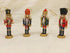 Kurt Adler C6148 4-Piece Wooden Nutcracker Ornament Box Set, 5-Inch