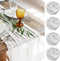 White Gauze Table Runner - Cotton Wedding Decorations Rustic Cheesecloth Fabric Bulk for Boho Party Décor