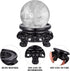 PATKAW Wooden Stand for Crystal Sphere - 1 Pc, 5X5X3Cm, Sphere Stand, Crystal Ball Stand, Gazing Ball Stand, Pendulum