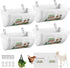 Chewoof 4 Pack Chicken Feeders, 4.5 Quart Goat Hanging Fence Feeders, with Hooks,