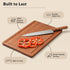 Snuvid Set 3, Bamboo Cutting Board of Wood Cutting Boards for Kitchen with Juice Grooves, Durable Chopping Board
