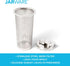 Jarware Cold Brew Coffee Maker and Tea Infuser Lid for Wide Mouth Mason Jars, Black