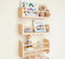CNK Nursery Floating Book Shelves for Wall Mounted Set of 3 Book