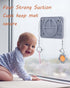 starturflyu 4 Strong Suction Baby Placemat, Silicone Toddler Plate with Toy Straps & Anti-Peel Design, Dishwasher Safe