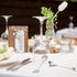 Tioncy 50 Pcs Bridal Shower Favors Tea Spoons, 4.9 Inch Silver Stainless Steel Leaf Dessert Teaspoons with Thank You