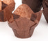 GOLDEN APPLE 100 Pcs Tulip Cupcake Liner - Lotus Parchment Baking Cup for Weddings, Birthdays, Brown