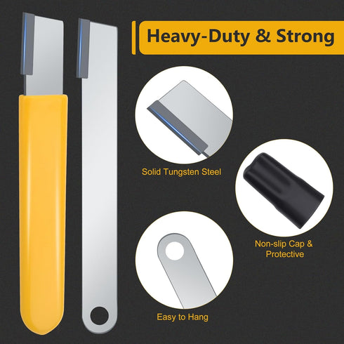 2PCS Garden Tool Sharpener, Blade Sharpener Stone for Shear Scissor and Gardening Pruner, Pocket Knives (Yellow+Black)