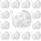 Threehoney 24 Pcs Baby Shower Mini Carriage Decoration White Goose Color Metal Wired
