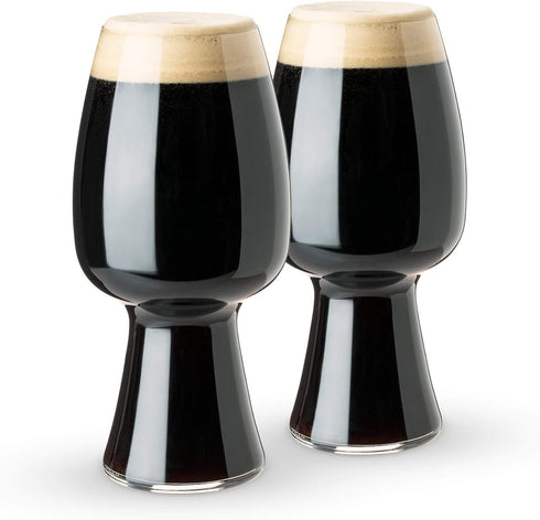 Spiegelau Craft Beer Stout Glass, European-Made Crystal Drinking Glasses, Set of 2, 21 oz