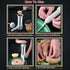 4 Inches BBQ(2.2LB) Sausage Stuffer with Different Stuffing Tubes, Manual Sausage Maker, Homemade Sausage Machine