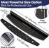 KitchenStar 18-Inch Pizza Cutter Rocker Blade - Sharp Stainless Steel Slicer Knife, Black Nonstick, Extra Large