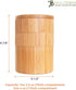 Totally Bamboo Triple Salt Cellar, 3 Tier Bamboo Kitchen Salt and Pepper Storage Box