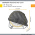 Industrial Fan Cover, Waterproof & Dustproof for 24" High Velocity Heavy Duty Drum Fan, Black