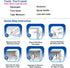 Clear Window Security Film, Adhesive Anti Shatter Safety Glass Protection Sticker, 2Mil, 24inch x 8.2feet