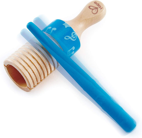 Hape Percussion Duo | Wooden Musical Instrument Toy Set with Clapper & Guiro for Toddlers