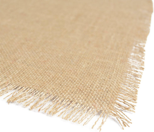 DII Jute Burlap Collection Kitchen Tabletop Placemat Set, 13x19, Solid Natural, 6 Count