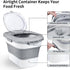 6-20 Lbs, Komzon Rice Storage Container, Collapsible Airtight Food Storage Containers Rice Dispenser with Measuring Cup