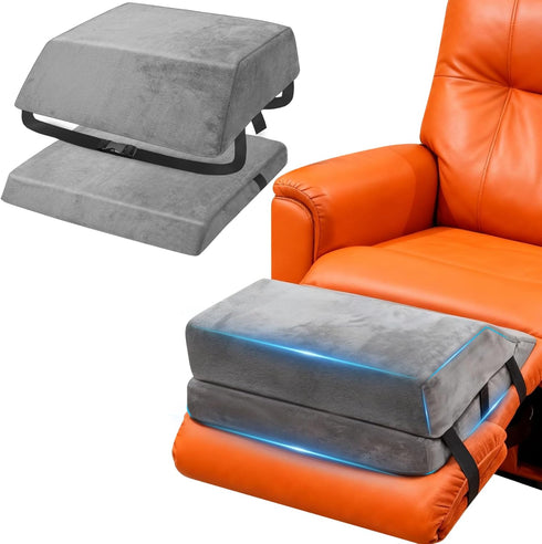 JZHLLA Wedge Adjustable Recliner Leg Rest Cushion 6inch Thick Recliner Foot Rest Cushion