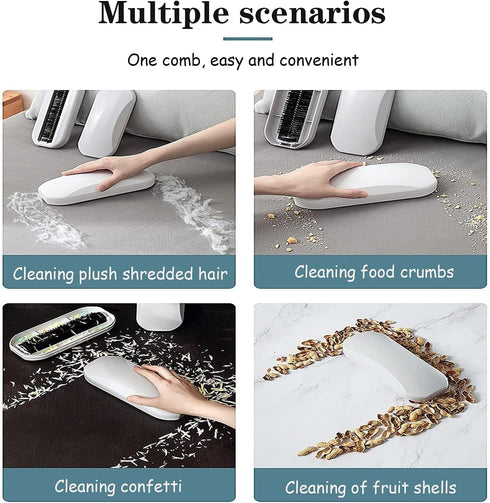 Multi-Functional Table Crumb Sweeper, Handy Rolling Bed Sweeping Brush for Removing Lint Dust in Clothes, Furniture