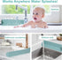 4 1 Pack Tub Splash Guard for Kids, Water Splash Guard for Bathtub Edge, Bath Toy Storage and Play Shelf, Bathroom