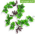 Meiliy 8FT Artificial Greenery Chain Grapes - Fake Vines Leaves Foliage for Home Room Garden Wedding Decor