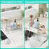 Countertop HapiRm Sponge Holder for Kitchen Sink - Self-draining Sink Caddy with Brush Holder and Dishcloth Holder