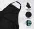 Lenenz Pack 12 Adjustable Bib Apron - of Unisex Aprons for Men - Black Aprons with Pockets