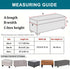 38) KRFOONN Rectangle Ottoman Covers Stretch Folding Storage Ottoman Bench Cover Printed Storage Ottoman Folding