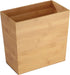 iDesign Rectangular Bamboo Waste Basket - The Formbu Collection, Natural Wood Finish