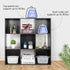 9 5 ZenStyle Cube Storage Shelf Organizer, Wooden Bookshelf System Display Cube Shelves Compartments, Customizable W/