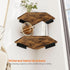 Set 2 Homode Corner Shelf Wall Mount, of Floating Corner Shelf Organizer for TV Accessories, Speaker, Cable Box, Game