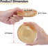 OGANAZI Set 5- Modern Clear Coaster of Glass Coasters for Drinks Crystal Coasters Round Cup Coasters Coffee Table Decor