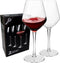 MICHLEY Unbreakable Stemmed Wine Glass, 100% Tritan Plastic, 15 oz, Set of 2