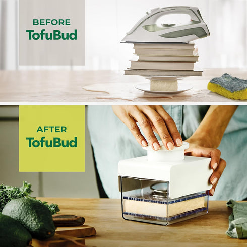 TofuBud Tofu Press - Presser for Firm or Extra Firm Tofu - Dishwasher Safe with Water Drainer - Made from Durable