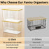 2 Set 4-13 (11-7/32"L*7" W*7-1/8"H) Delamu Pantry Organizers and Storage, Trash Bag Holder Under Sink Organizer for Gal