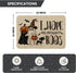 24x35 Inch Artoid Mode Ghost Pumpkins Cat Halloween Doormat, I Hope You Brought Boos Spider Web Home Decor Low-Profile