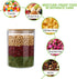 4 Pack Glass Storage Jars with Airtight Bamboo Lid - 27 OZ Kitchen Canisters for Coffee, Dry Goods, Spices