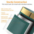 Mini Trash Can with Lid, Cute Metal Desktop Recycling Bin for Tabletop and Countertop Use, Dark Green