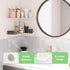 8x11.8 Inch Set 2, Sezanrpt Corner Shelf Wall Mount of White Acrylic Corner Floating Shelves, Wall Organizer Shelf