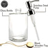 JASAI 16OZ Cylinder Glass Soap Dispenser | Rust Proof Stainless Steel Pump for Hand Soap, Kitchen