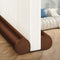 MAXTID Adjustable Brown Door Draft Stoppers, 32"-38", Double Sided Insulation Strip, Air Stopper