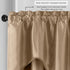 Elrene Home Fashions Colette Faux-Silk Scalloped Window Valance - 50 in x 21 in, Gold (Scalloped Valance)