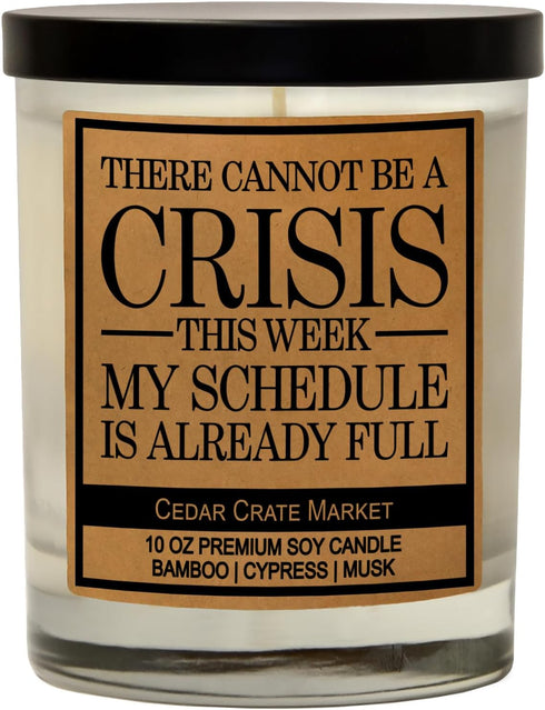Cedar Crate Market Administrative Professional Appreciation Gift, Funny Scented Soy Candle for Coworker, Made in USA