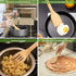 6-Piece 12 Wooden Spoons Spatulas Set, Nonstick Bamboo Kitchen Utensil Set
