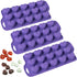 Bakerpan Silicone Chocolate Heart Mold - Set of 3 - Jelly and Ice Cube Tray for Gummies and Candy, Heart Shaped